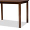 Baxton Studio Abilene Brown Upholstered and Walnut Finished 5-Piece Wood Dining Set 154-8035-8959 - alternate 6
